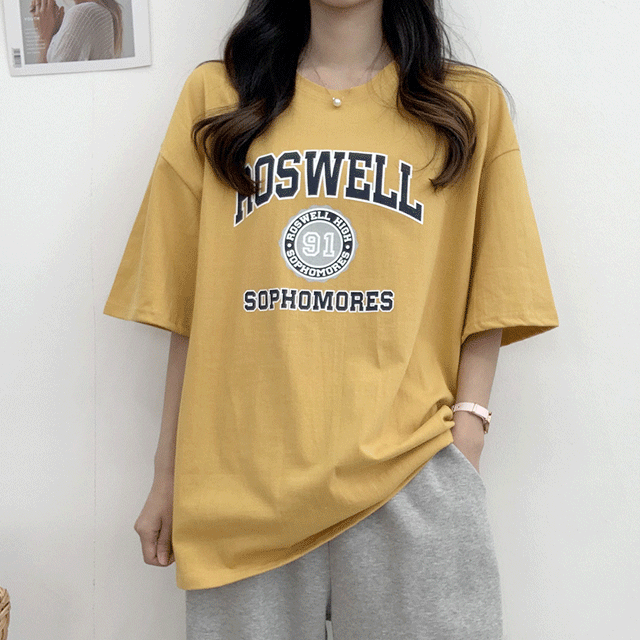 ROSWELL 라운드 반팔티 (4color)