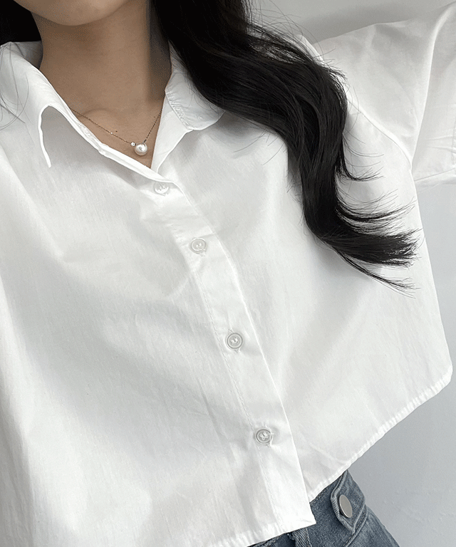 썸머 크롭 반팔 남방 셔츠 (5color)